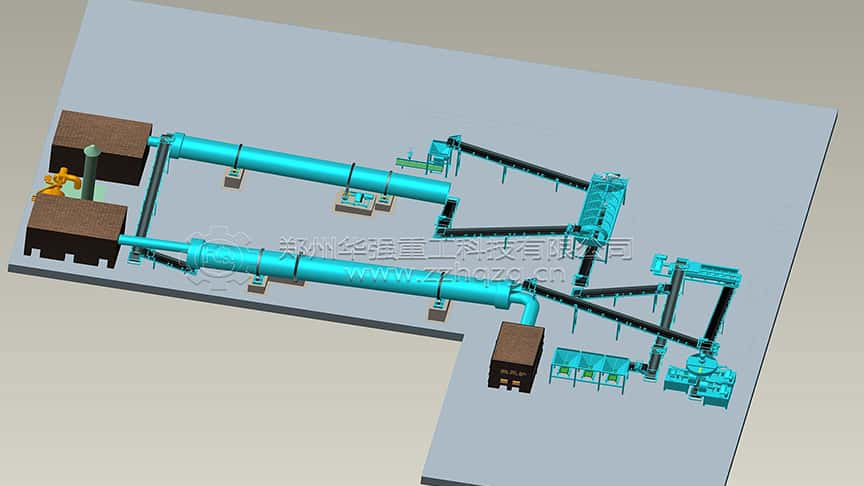 雙模造粒生物有機肥生產設備