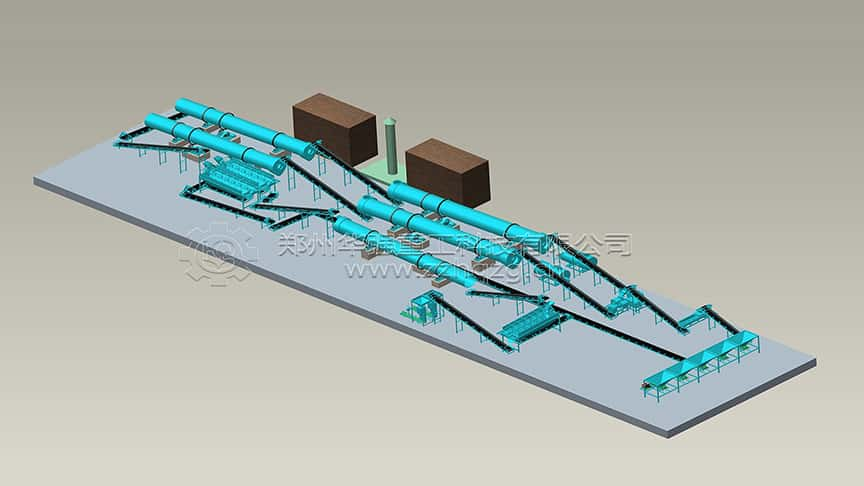 雙模造粒有機肥整套設備