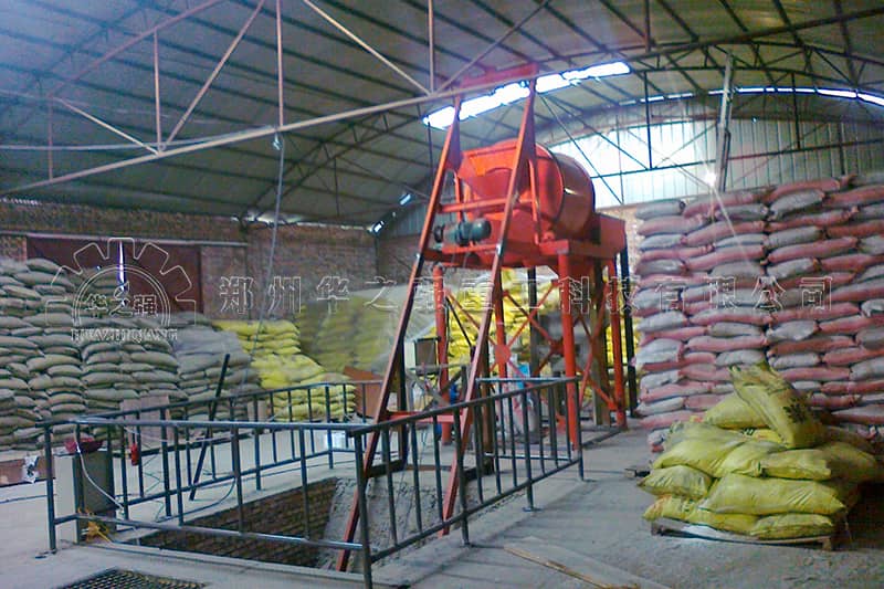 自動配料bb肥設備生產線安裝現場