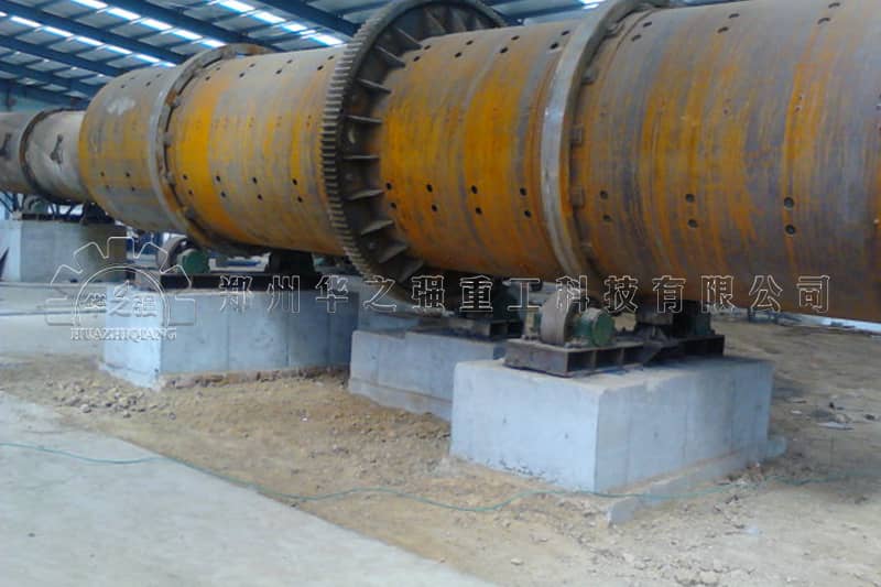 甘肅莊浪有機肥設備生產線安裝現場